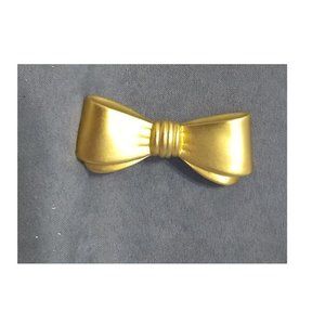 Gold Bow Brooch